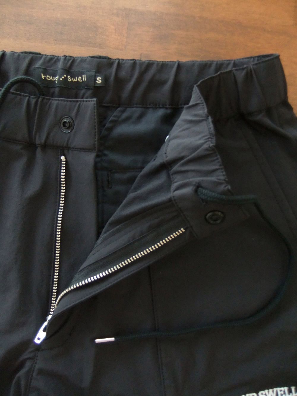 RS EASY PANTS (ブラック) リブ ナイロン 4WAY ストレッチ パンツ   RSM-24271