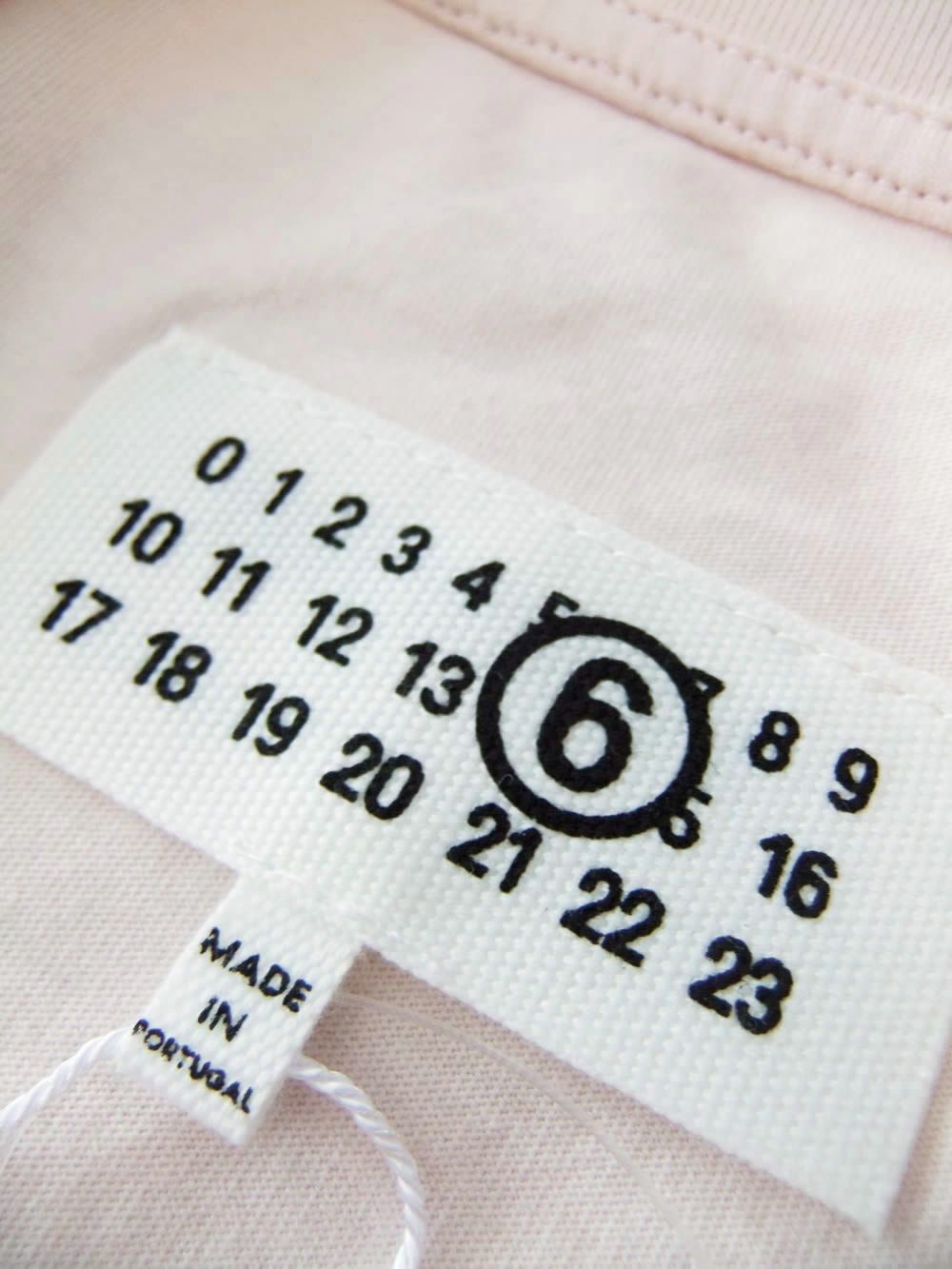 《MM➅》 Maison Margiela 6 LOGO TAG T-SHIRT   ナンバリング Tシャツ