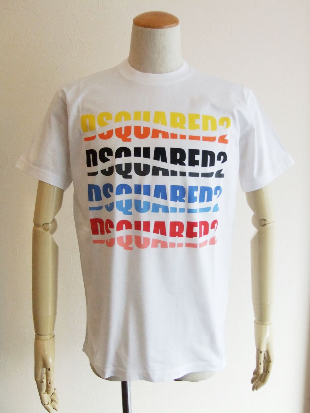 Dsquared2 - D2 COLOR WAVE COOL T-SHIRT （ホワイト） ロゴプリント T