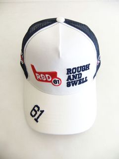 RED IRON MESH CAP  (ホワイト)   ロゴ入りキャップ    RSA-24005