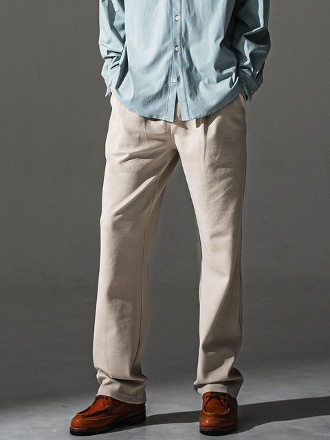 CHRIS EASY WIDE TUCK PANTS   ワイド イージーパンツ （ベージュ）