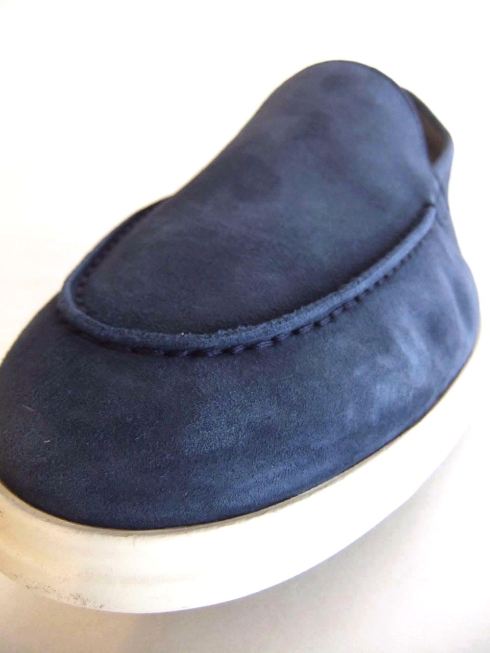 Calo  MEDITERRANEO  (ブルーネイビー) スエード モカシン