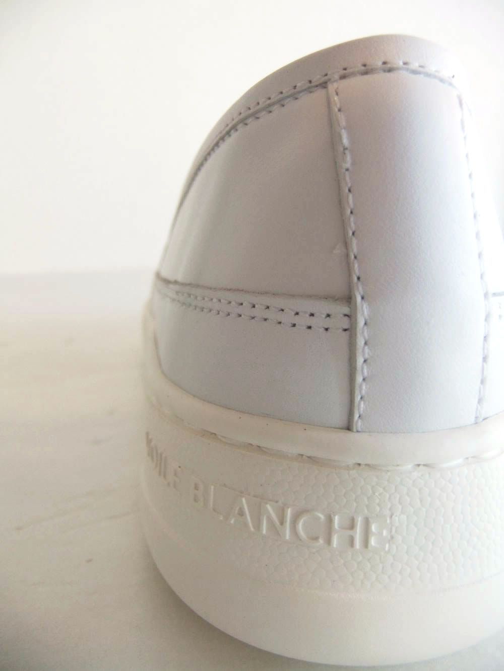 LAYTON SPIDY MOK   (ホワイト)  レザー メッシュ スリッポン