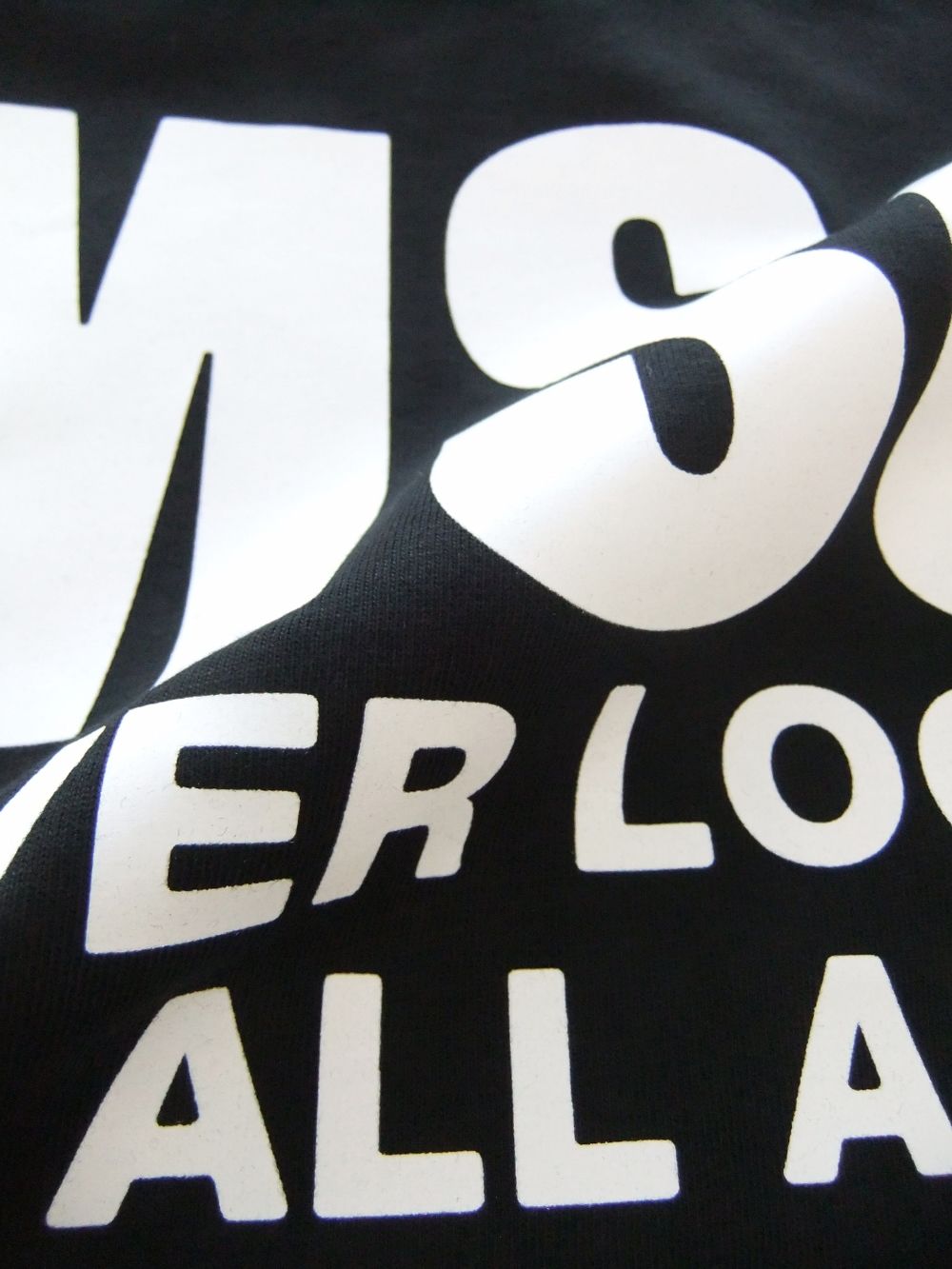 MSGM - 《LADIES》 NEVER LOOK BACK ステートメント ロゴ Tシャツ