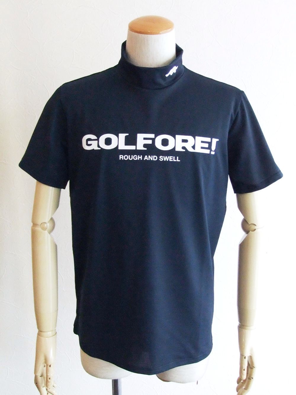 GOLFORE! MOCK  (ネイビー)  モックネック 半袖ポロシャツ RSM-22038