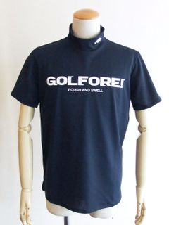GOLFORE! MOCK  (ネイビー)  モックネック 半袖ポロシャツ RSM-22038