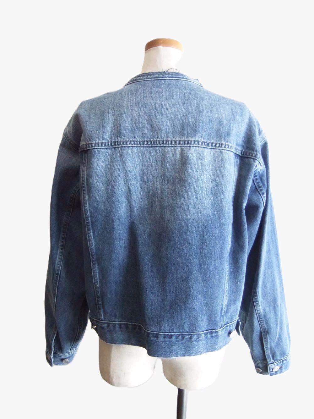 No Collar Denim Jacket  ノーカラー デニム ジャケット   635402