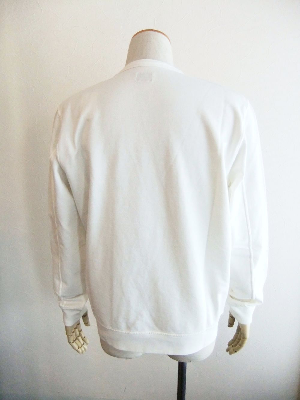 LIGHT FLEECE SWEATSHIRT  (ホワイト) クルーネック スウェットシャツ