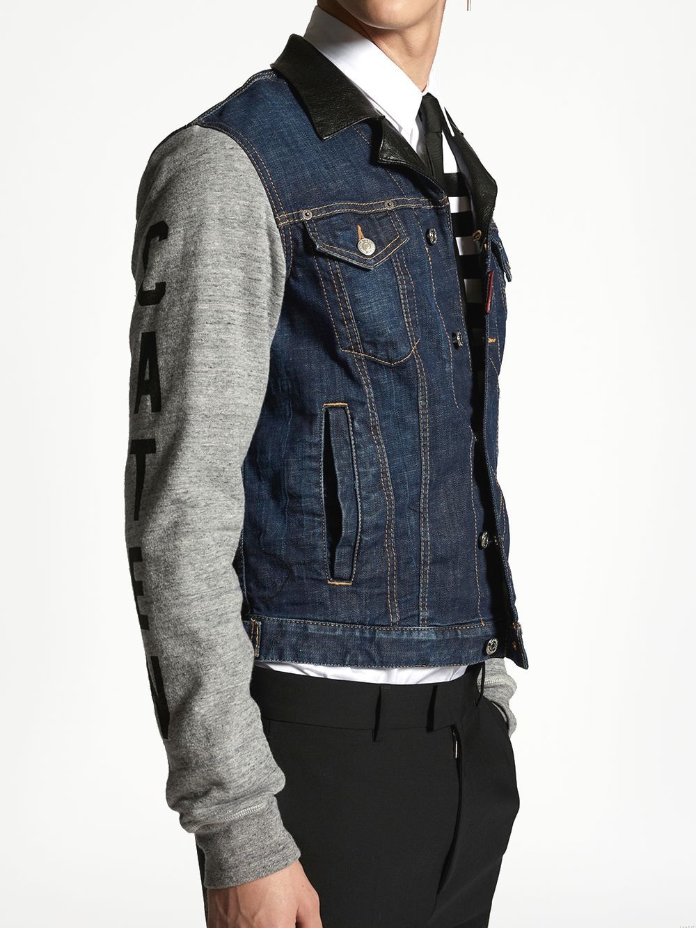 Dark Caten Bros Denim Jacket  LEATHER/SWEAT デニムジャケット  S71AN0266