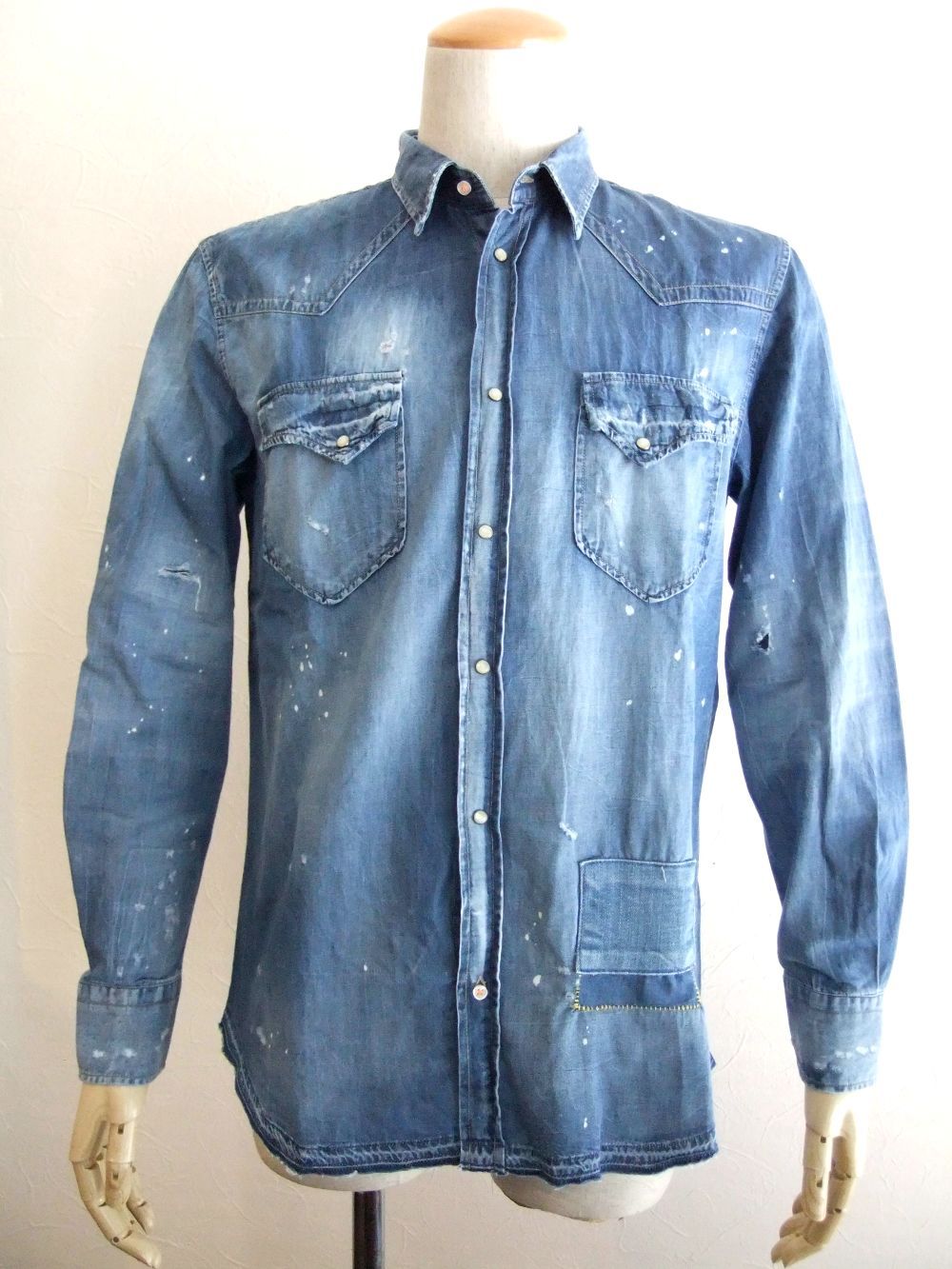 LEO DENIM    デニム ウエスタンシャツ