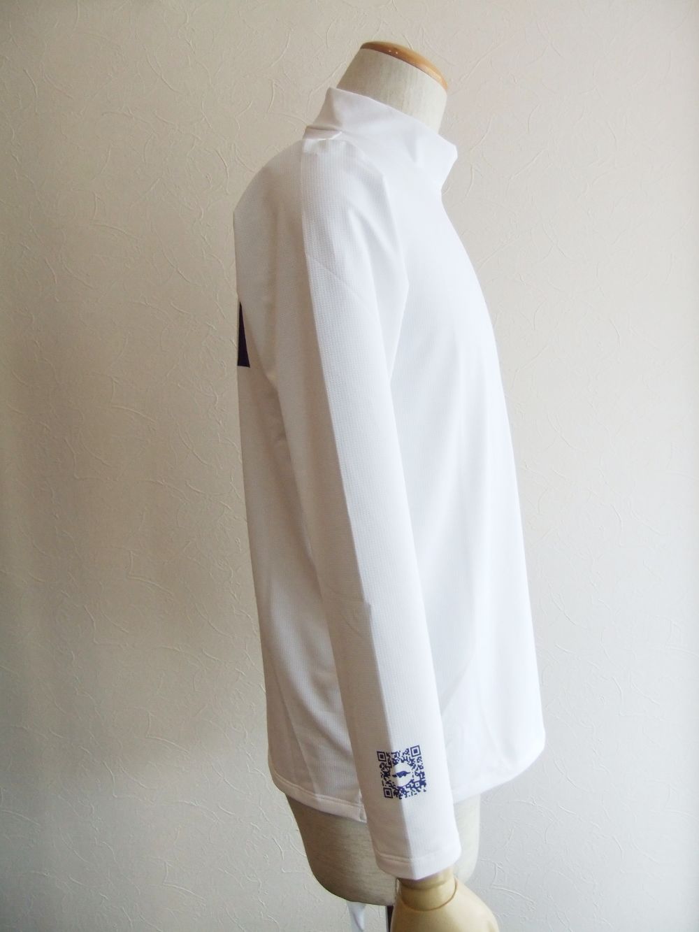 GOLF PEACE MOCK L.S  ( ホワイト )  モックネック 長袖ポロシャツ  RSM-21228