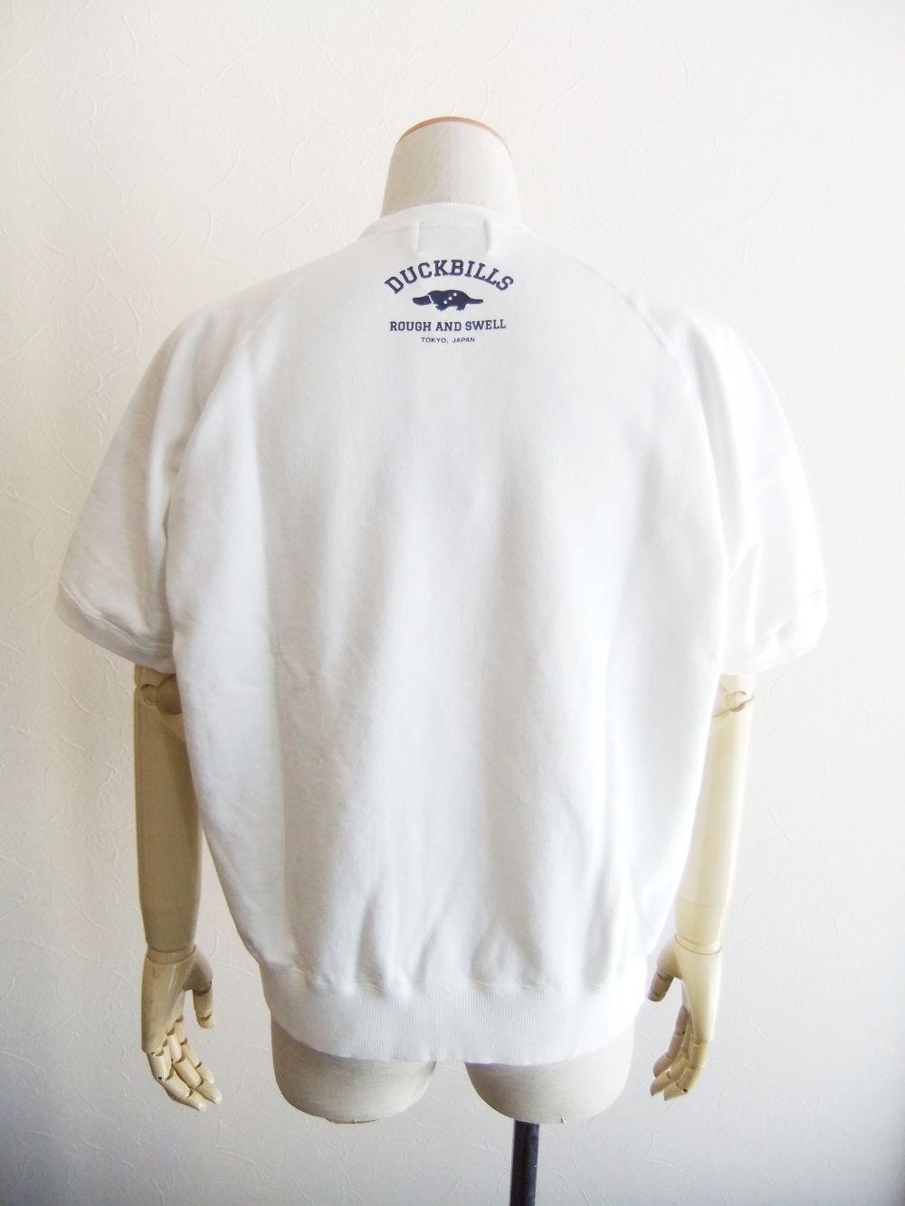 DUCKBILLS SWEAT (ホワイト)   ロゴ入り半袖スエット   RSM-23042