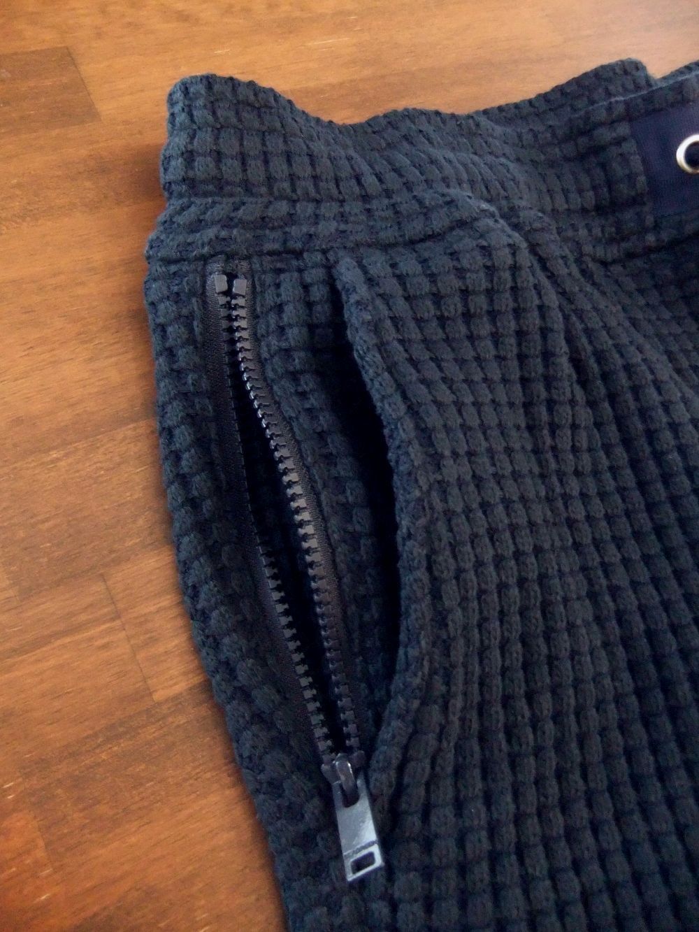 ONI WAFFLE   コットンワッフル ショートパンツ  ( ネイビー )