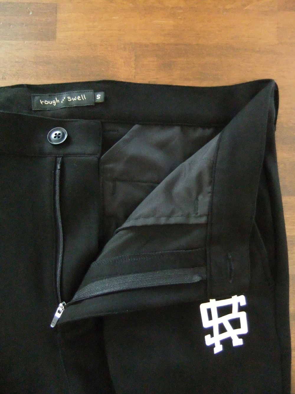 CALF PANTS ( ブラック )  ジャージー リブパンツ   RSM-21261