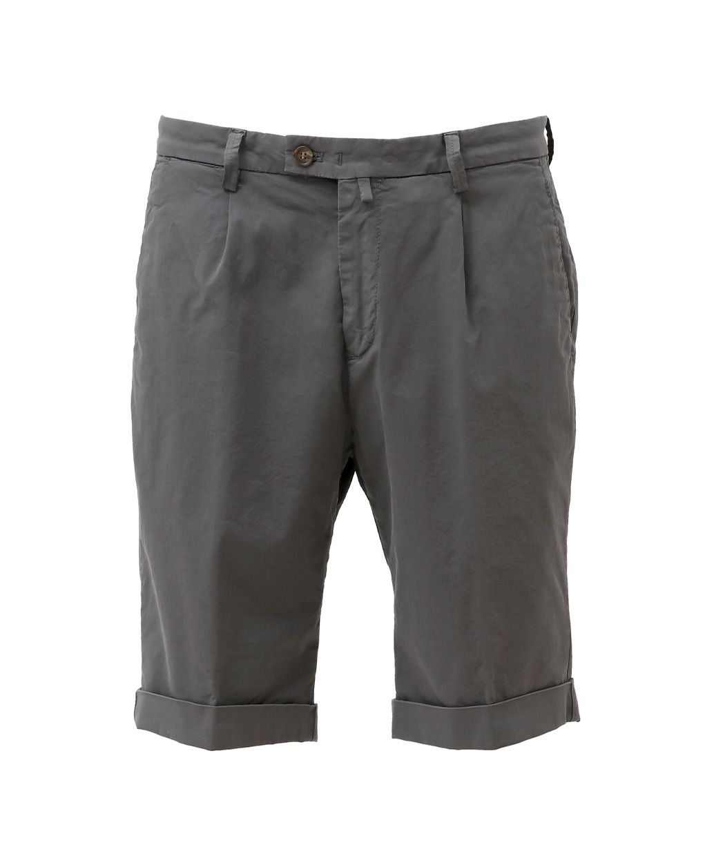 BRIGLIA 1949   ( グレー ) コットンストレッチ ワンプリーツスリムショーツ