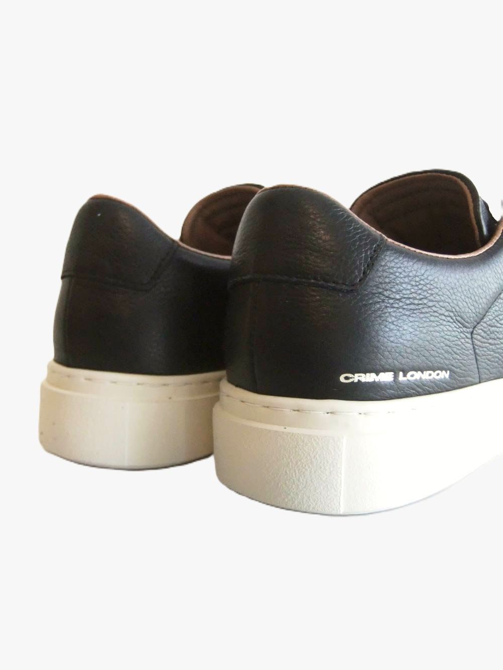 【MENS】 SUPERLIGHT SLIP ON (ブラック)   レザースニーカー