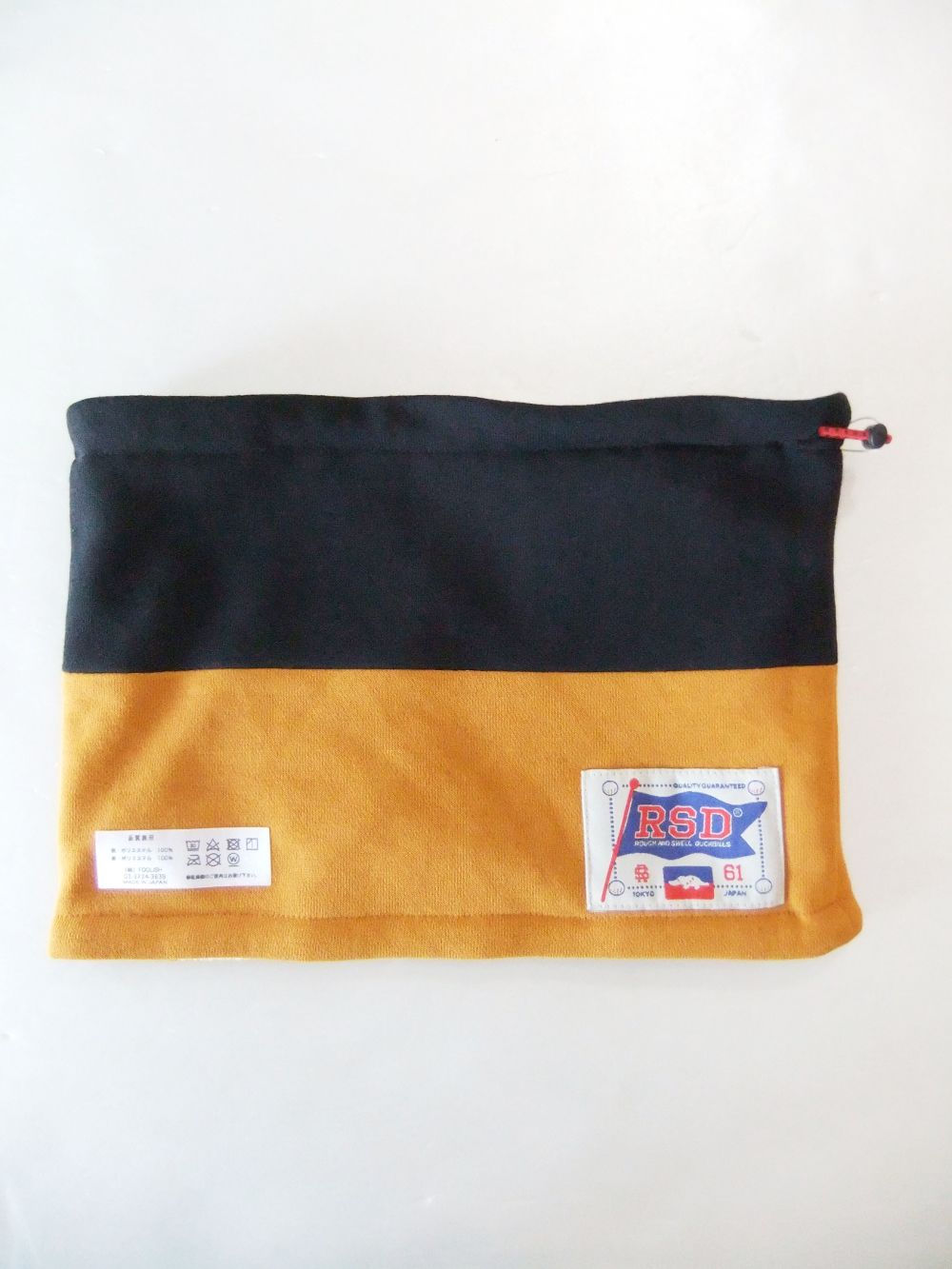 ANDY  NECK WARMER ( ネイビー × イエロー)  フリース/スウェット ネックウォーマー