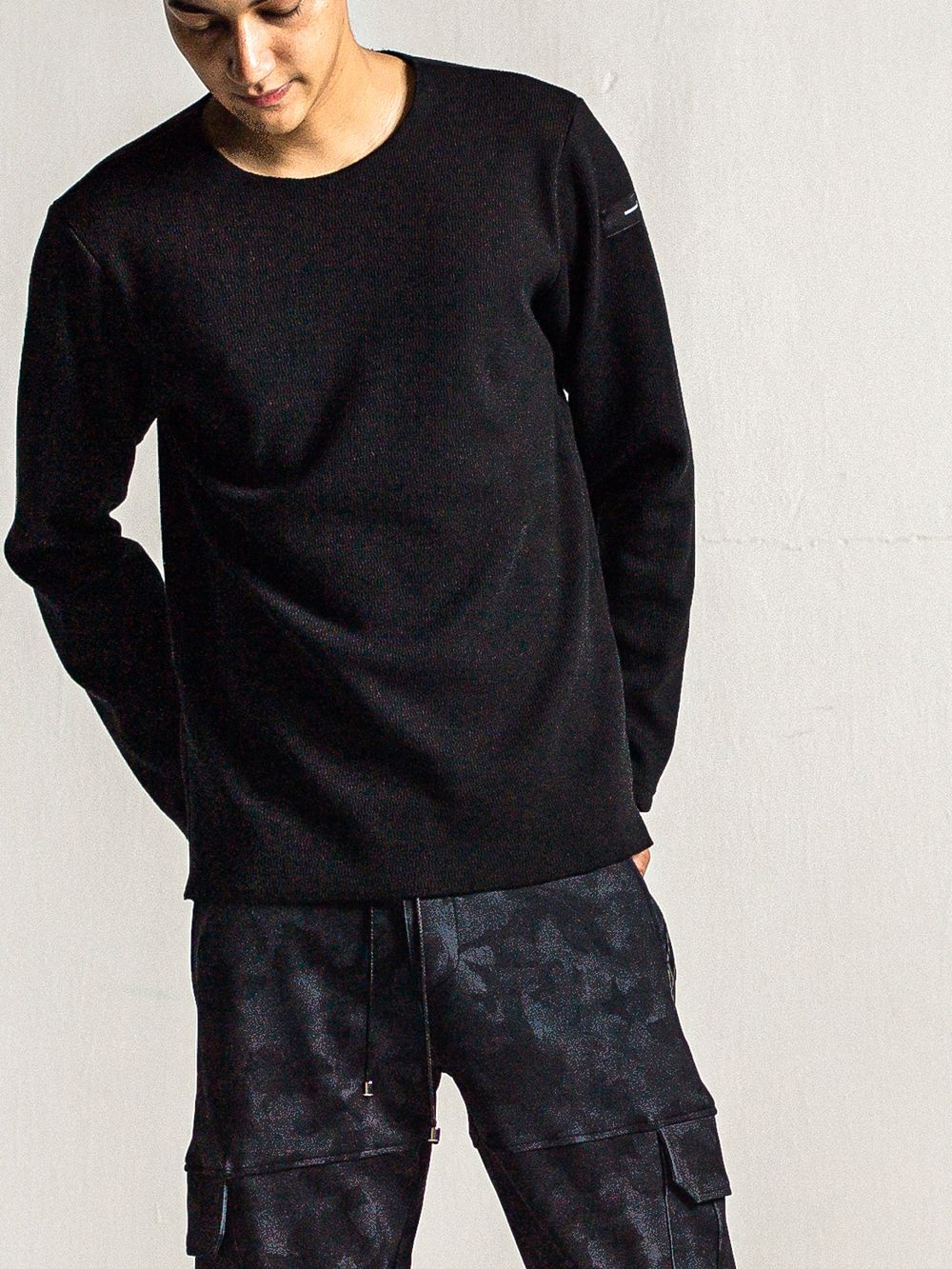 VELOURS FLEECE NEO THERMAL  (ブラック)  カットオフ ハニカム サーマル