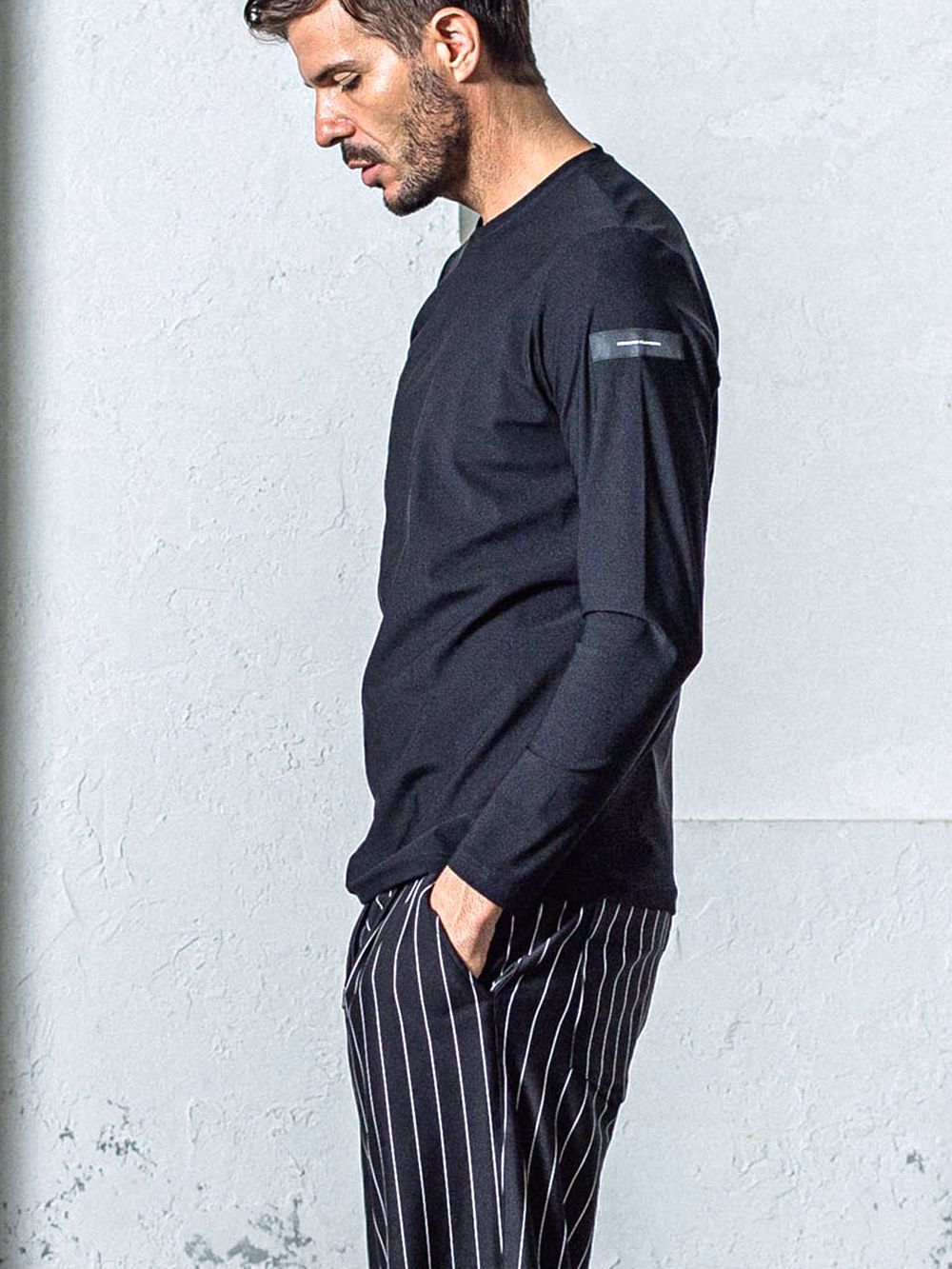 NYLON LONG SLEAVE TEE     ナイロン ロングスリーブ Tシャツ    T-010