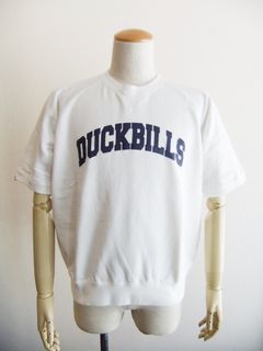 DUCKBILLS SWEAT (ホワイト)   ロゴ入り半袖スエット   RSM-23042