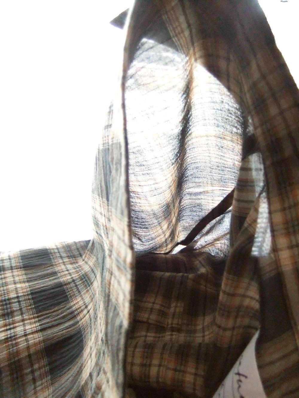 Washer Voile Check Shirt  ウォッシャブル ボイル チェック シャツ   535926