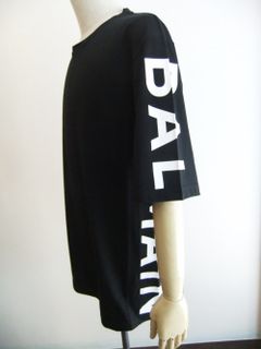 コットン オーバーサイズ Tシャツ  Balmain ロゴプリント  EHO15BB15