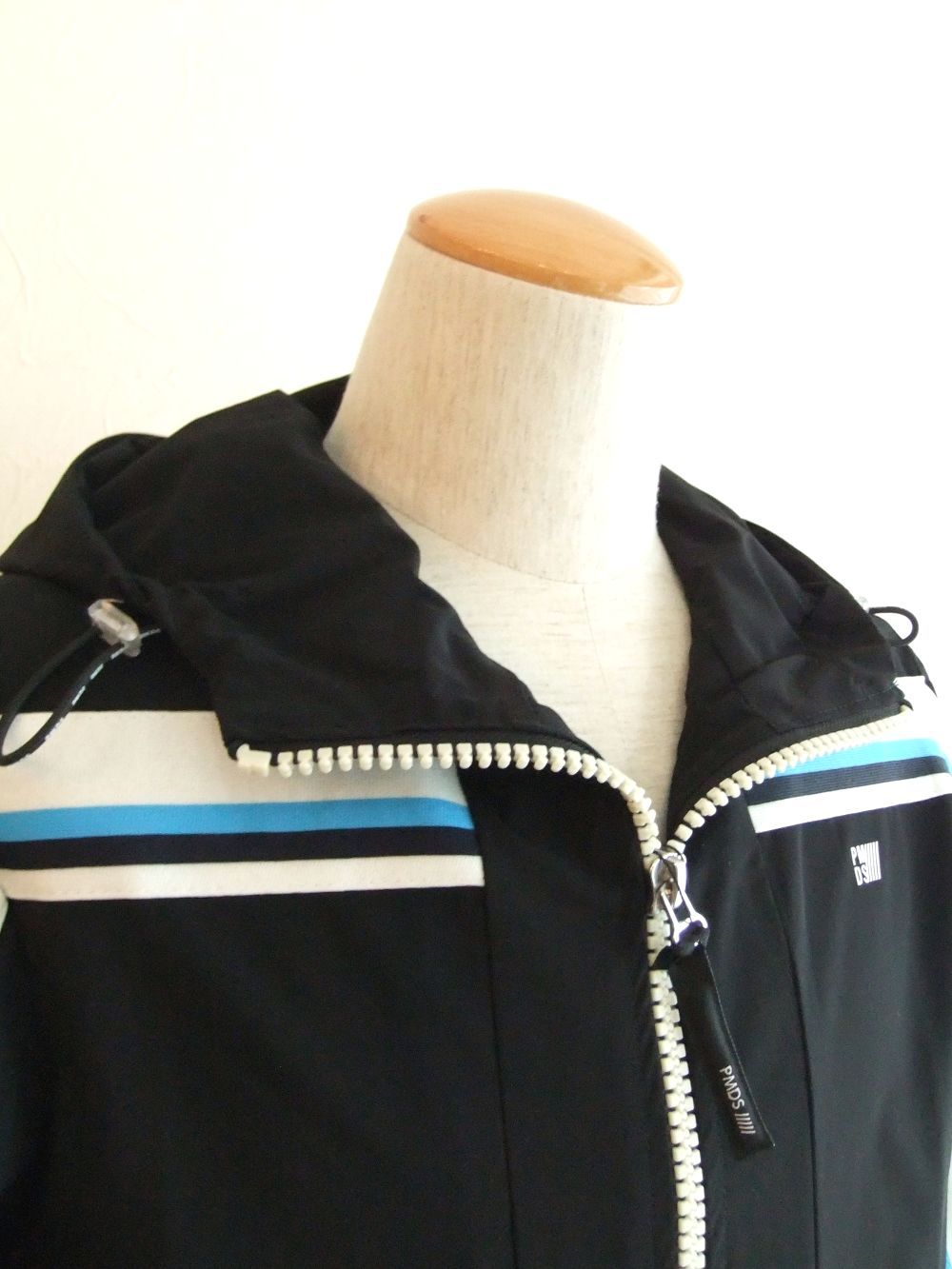 HOODIE STRIP  LINEリブ ZIPパーカー