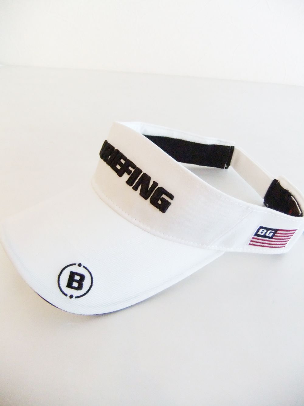 MENS BASIC VISOR （ホワイト） ロゴ バイザー