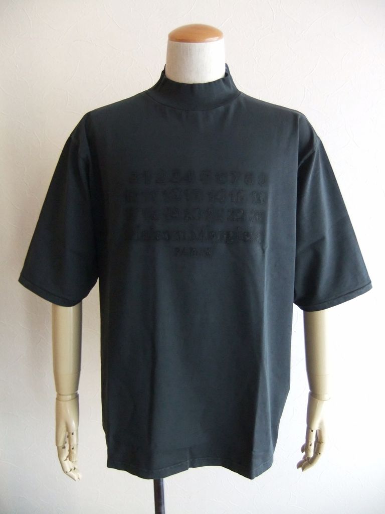 Maison Margiela - MAISON MARGIELA モックネック コットン Tシャツ 