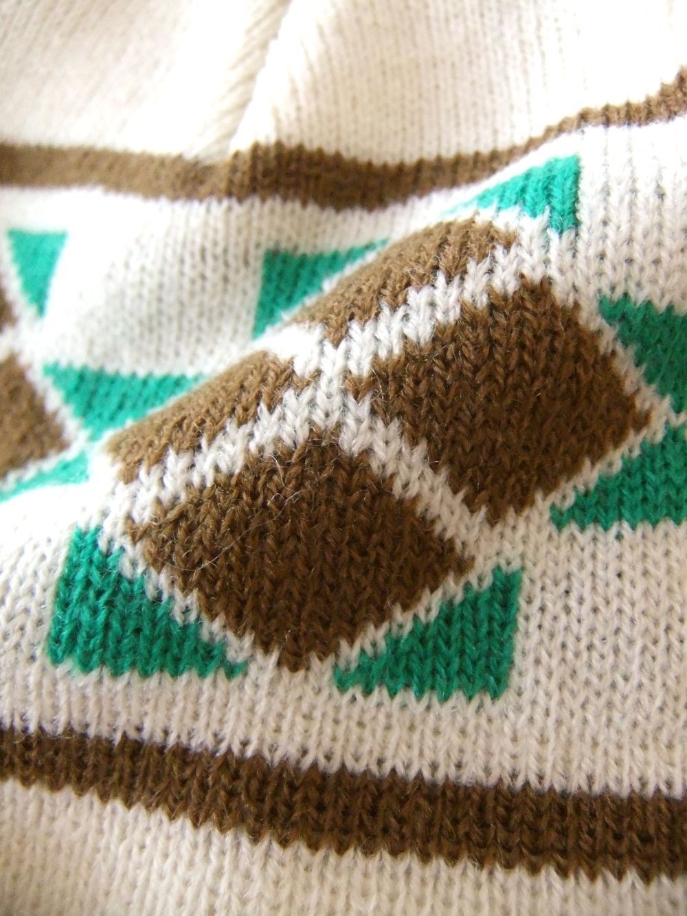 FAIR ISLE BEANIE   ロゴニットキャップ  ( アイボリー )   RSA-24207