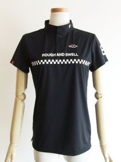 【LADIES】 CIRCUIT ROUGH-NECK W.  (ブラック)  ロゴ ラフネック   RSL-22024