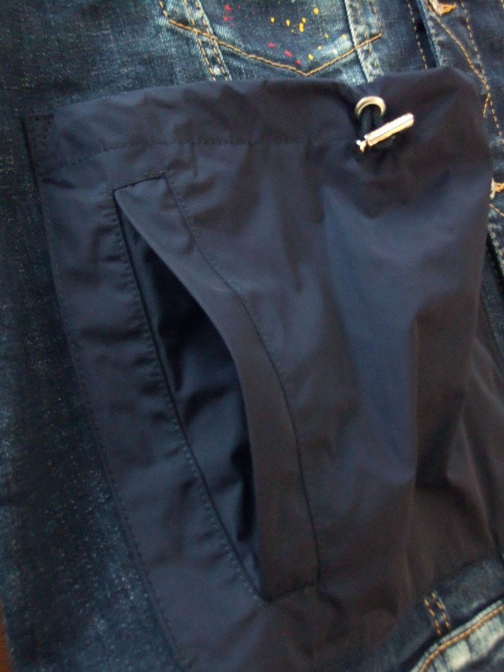 Nylon Hybrid Techno Dan Denim Jacket  テクノデニムジャケット  S74AM1130