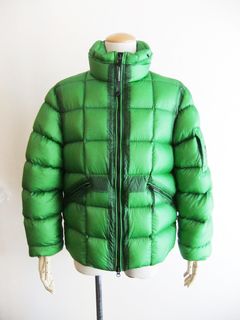 D.D. SHELL DOWN JACKET  (グリーン) ナイロン ジップアップ ブルゾン