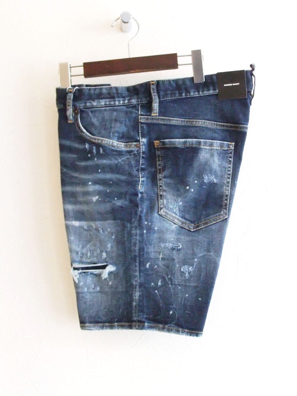 D2 DENIM SHORTS  ダメージ ハーフジーンズ   S74MU0684