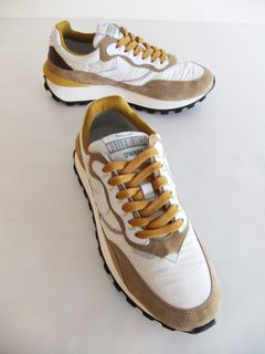 QWARK HYPE MAN  (WHITE/BEIGE)  ナイロン × スエード  スニーカー