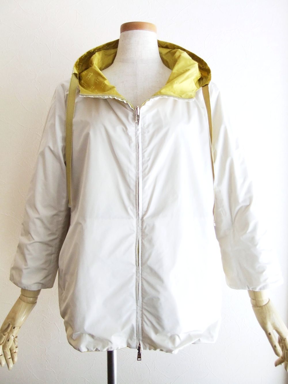 【LADIES】 ナイロン モノグラムケープ リバーシブル ブルゾン  GI0131D-12289