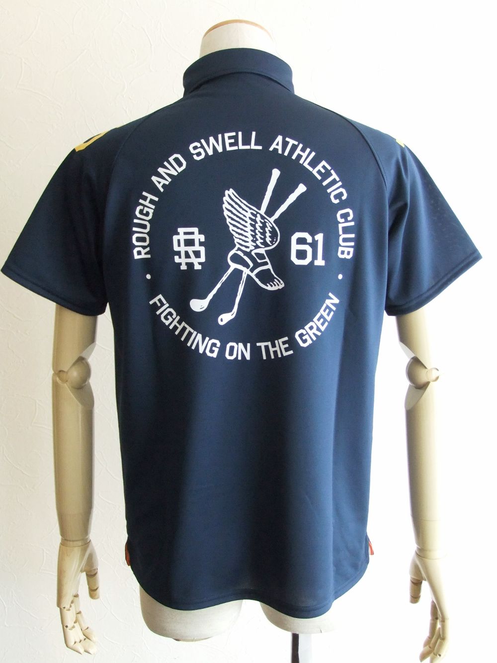 rough & swell - ATHLETIC POLO ( ネイビー ) 半袖B.D.ポロ RSM