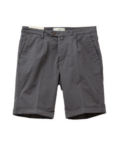 BRIGLIA 1949   ( グレー ) コットンストレッチ ワンプリーツスリムショーツ