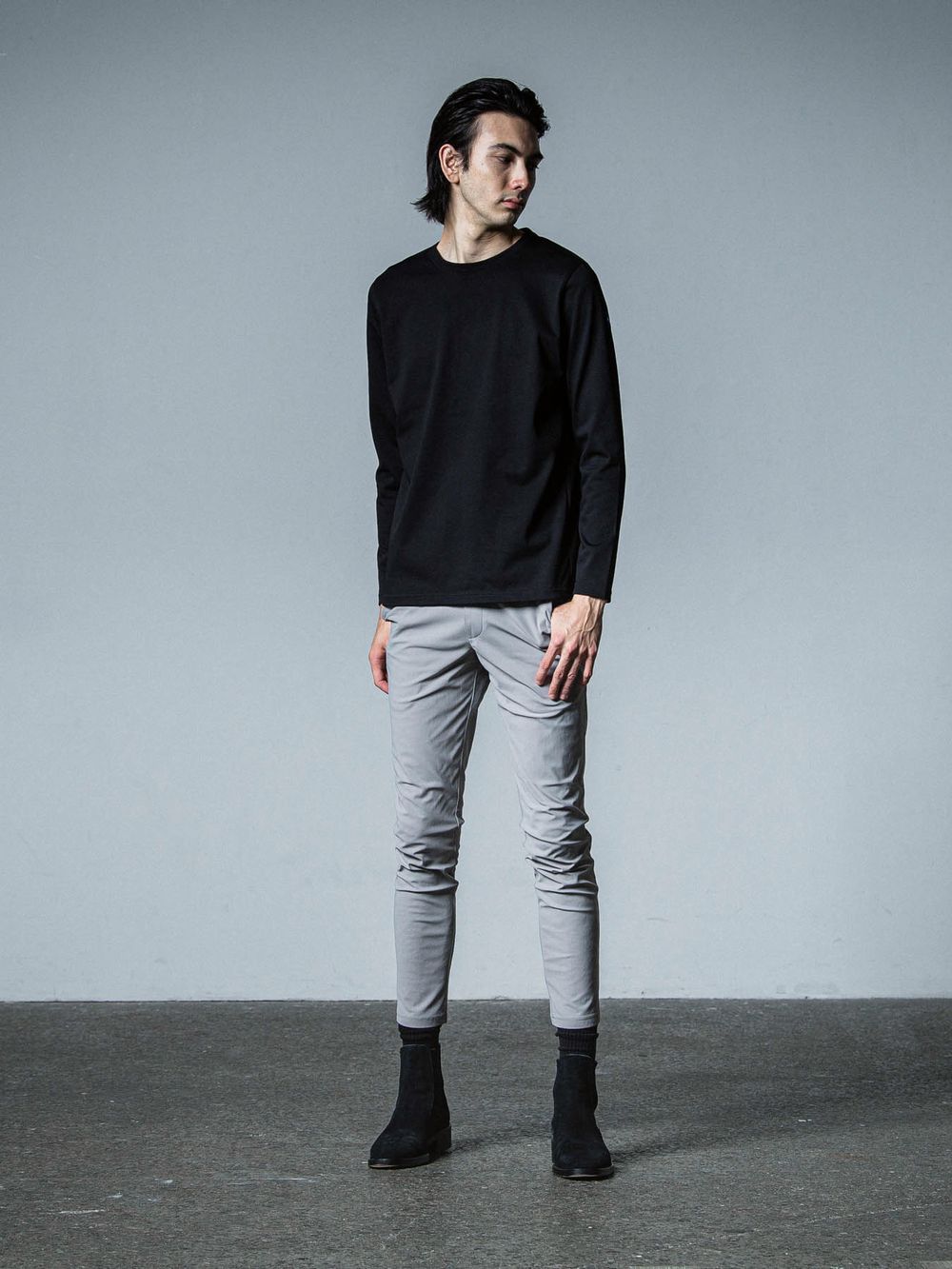 longsleave t-shirts    ロングスリーブ Tシャツ (ブラック)   RC33-T-001