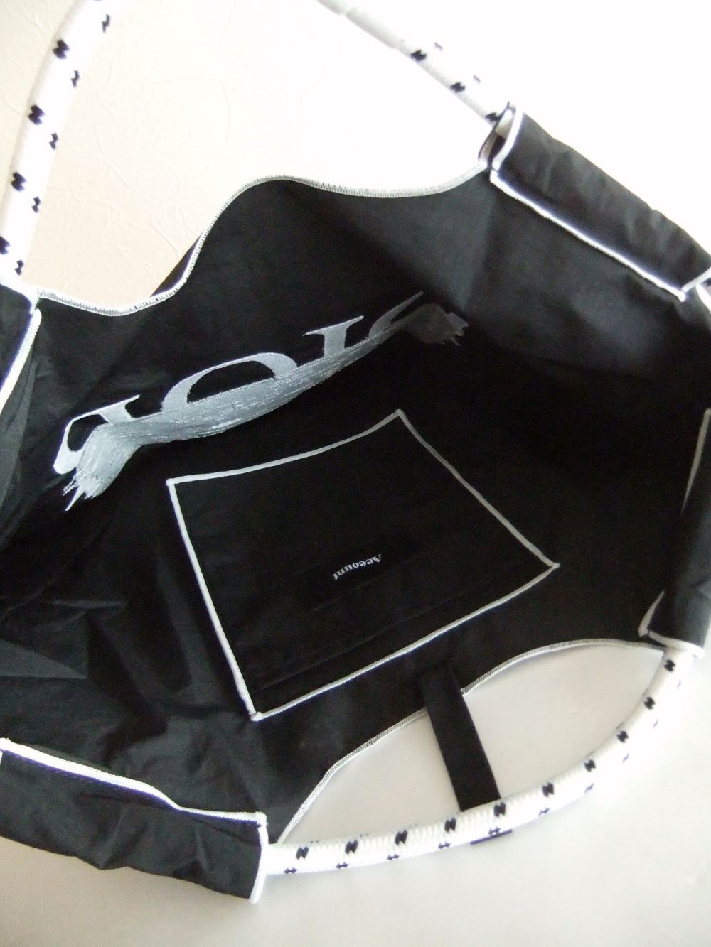 【MICALLE MICALLE Account】 HOMMAGE PAINT TOTE BAG   オマージュ トートバッグ   MAD106GDE