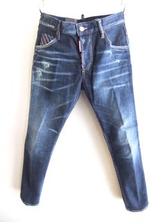 TIE MATERIAL WASH SKATER JEANS  スケーター ジーンズ   S71LB1402