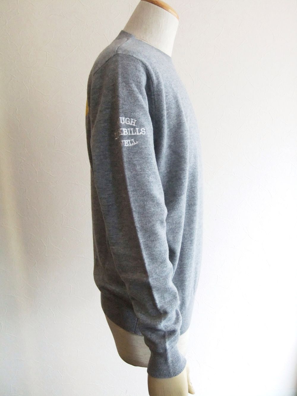 SMILE CREW  12G クルーネックニット (グレー)  RSM-22278