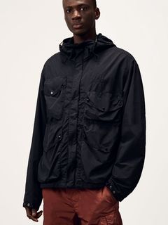 FLATT NYLON GOGGLE JACKET  ジップアップ フード付き ブルゾン