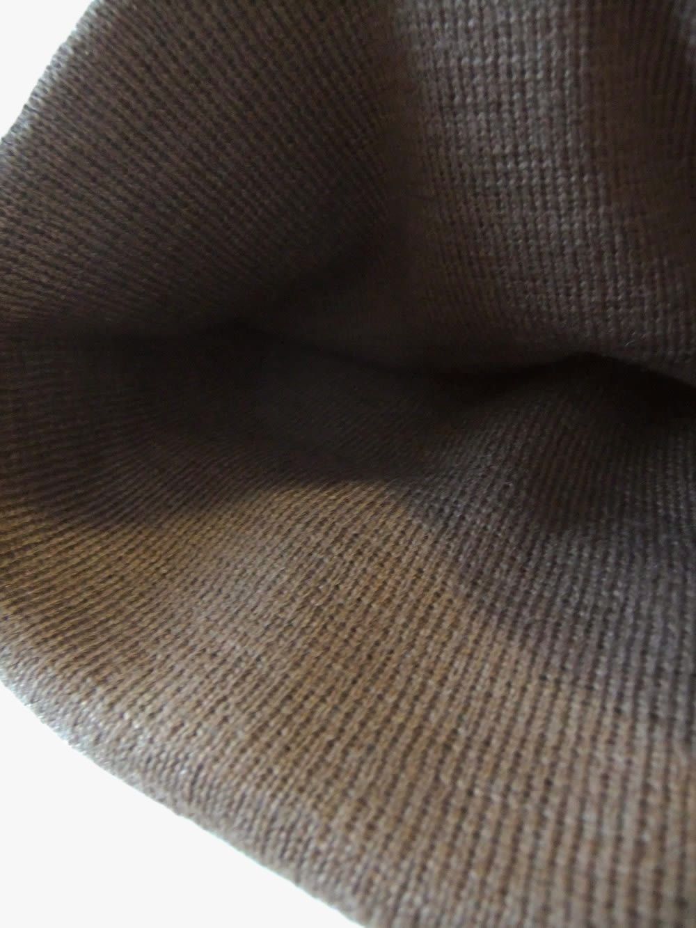 BASIC BEANIE   ロゴ ニットキャップ  ( ブラウン )   RSA-26207