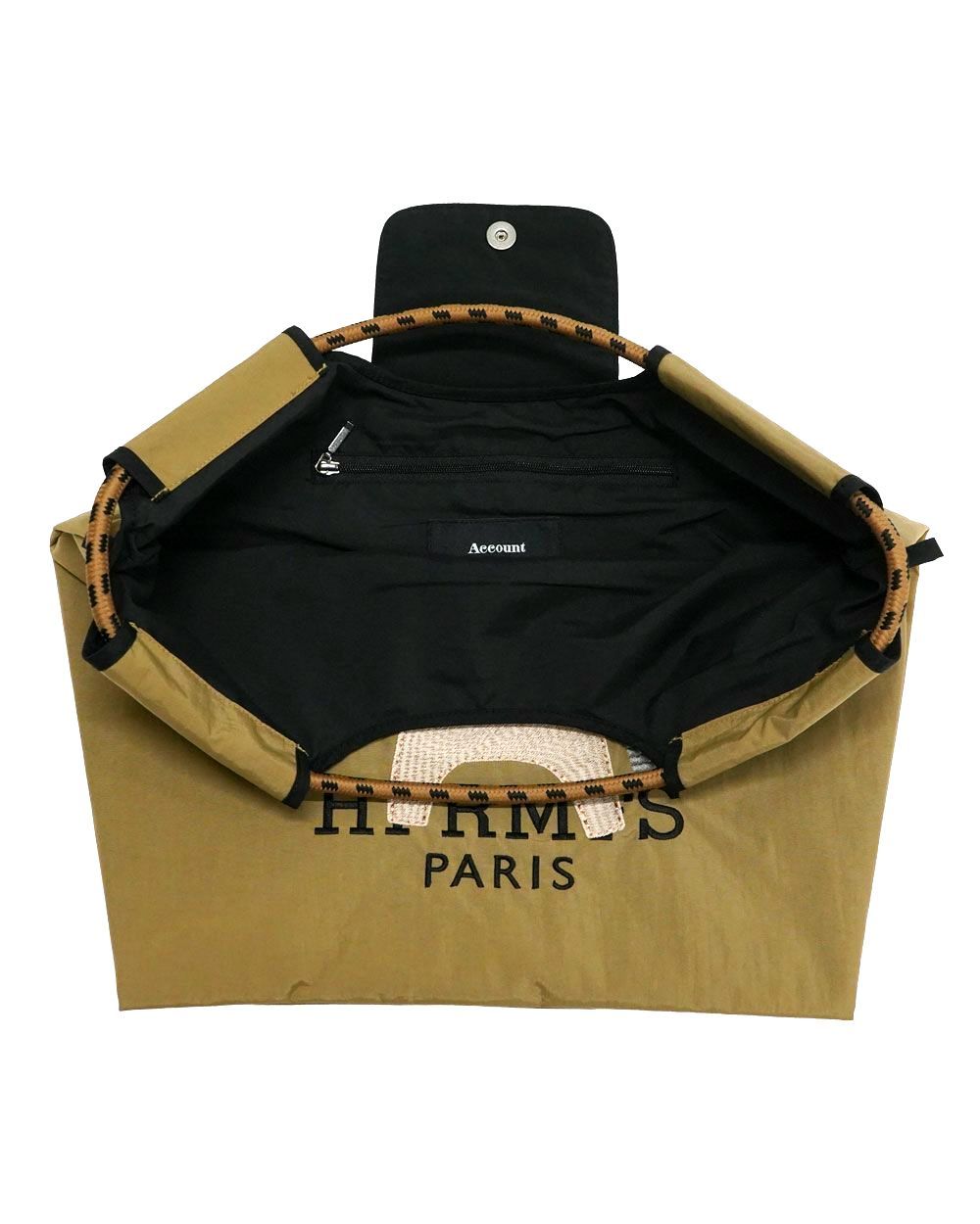 【MICALLE MICALLE Account】 HOMMAGE HORSE FLAP TOTE BAG  (モカ) オマージュ トートバッグ  MA1101GDE