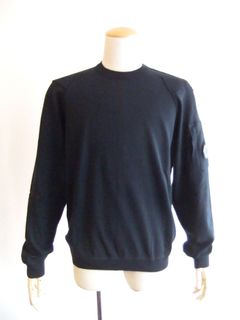 SEA ISLAND COTTON CREW NECK KNIT  (ダークネイビー） コットン クルーネック セーター