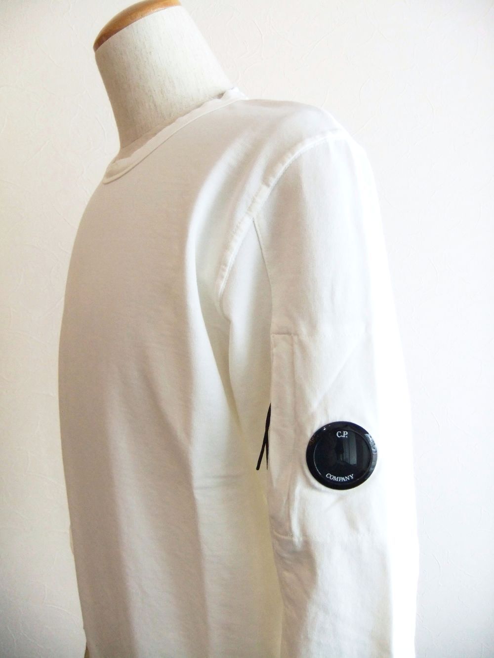 LIGHT FLEECE SWEATSHIRT  (ホワイト) クルーネック スウェットシャツ