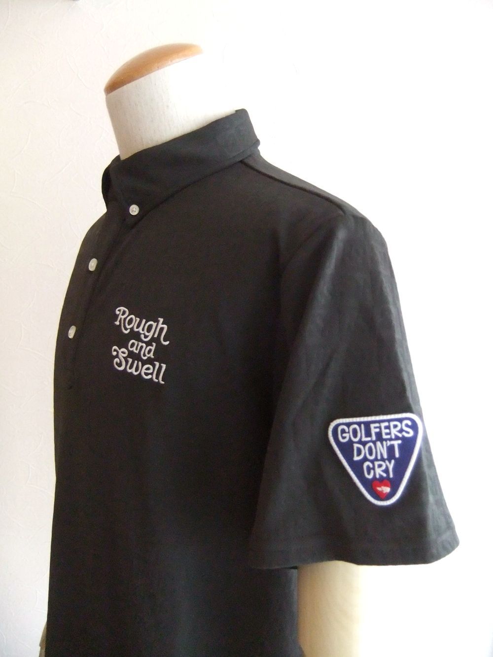 RS JACQUARD POLO   (チャコール) 半袖ポロ  RSM-25012