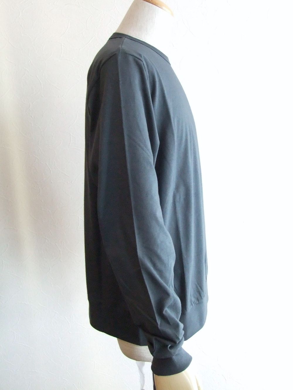 NEBBIOLO LUNGO  (グレー)  クルーネック 長袖Tシャツ
