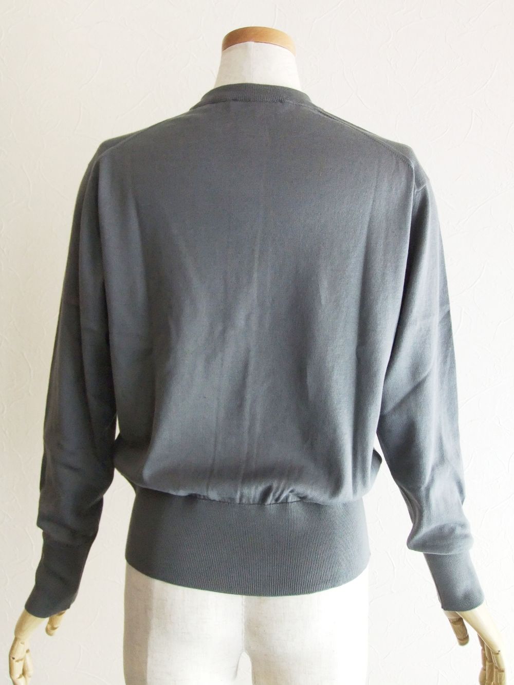 《LADIES》 S4555  30G コットン 長袖クルーネックカーディガン COMMON FIT  (春夏)